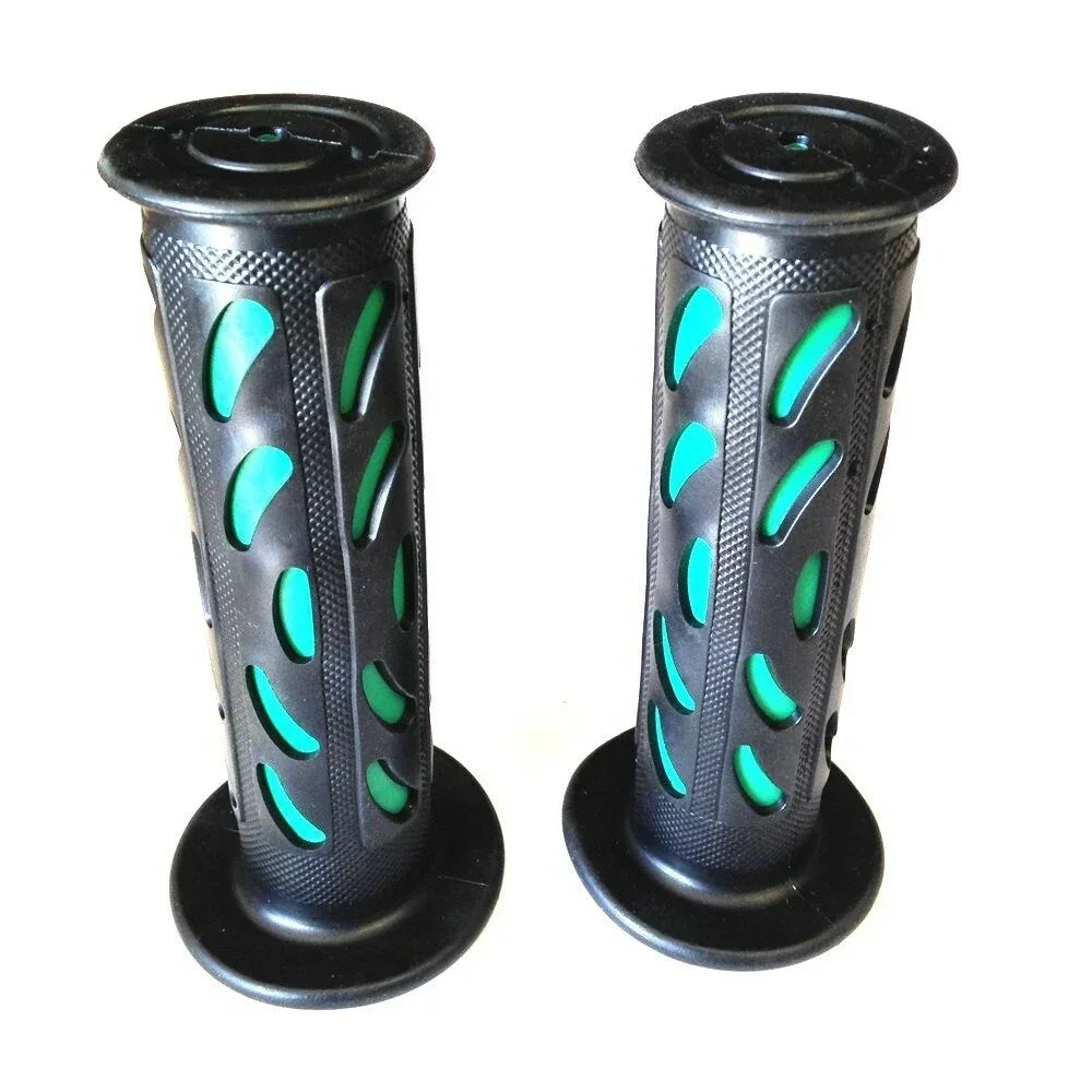 Black Rubber Hand Grips Handlebar for Honda ATV Polaris Arctic Cat Suzuki 22mm 7/8