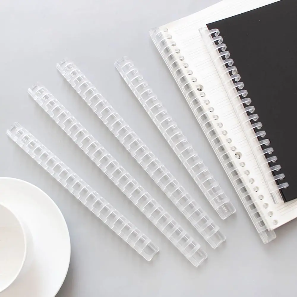 Organizer Paper Collection Clips Plastic Comb Bindings Loose Leaf Book Binder Rings Binder Circle Ring Binding Spines