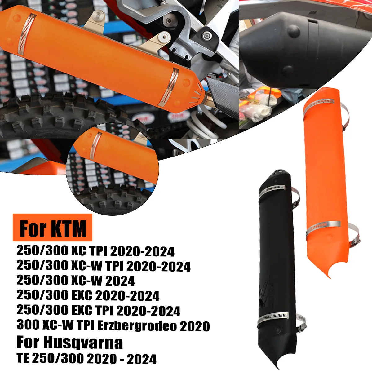 Motocross-Auspuff-Hitzeschutz-Schalldämpferschutzabdeckung für Husqvarna TE250 TE300 für KTM EXC XC XCW TPI 250 300