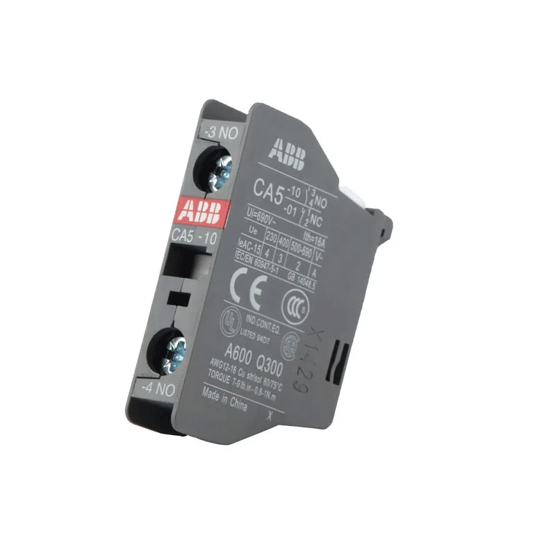 ABB Contact Annex Auxiliary Module CA5-01 1NC CA5-10 1NO CAL5-11 1NO for AC Contactor Side Mounted Control Circuit Accessory