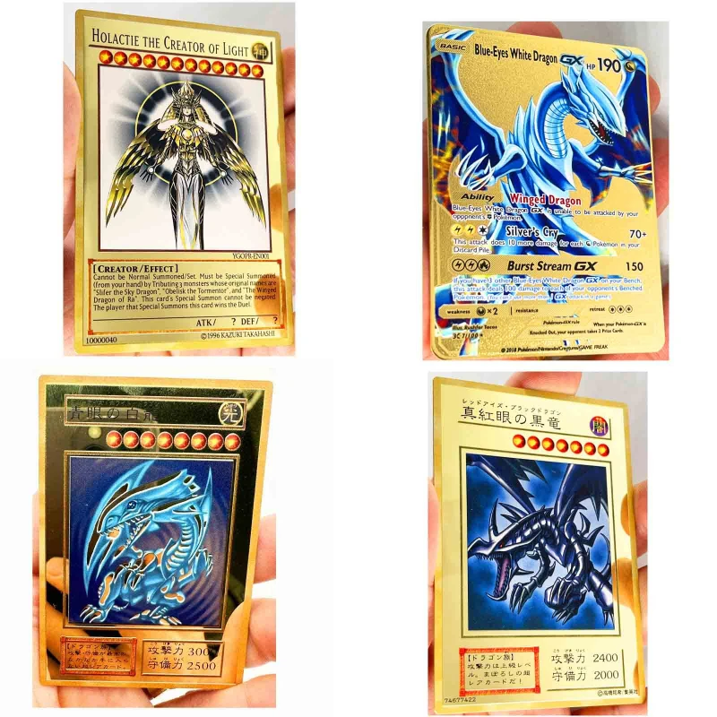 Yu-Gi-Oh TCG 25th Anniversary God Cards Blue-Eyes Japanese Version English Version Obelisk Slifer Anime Collection Homemade DIY - Image 5