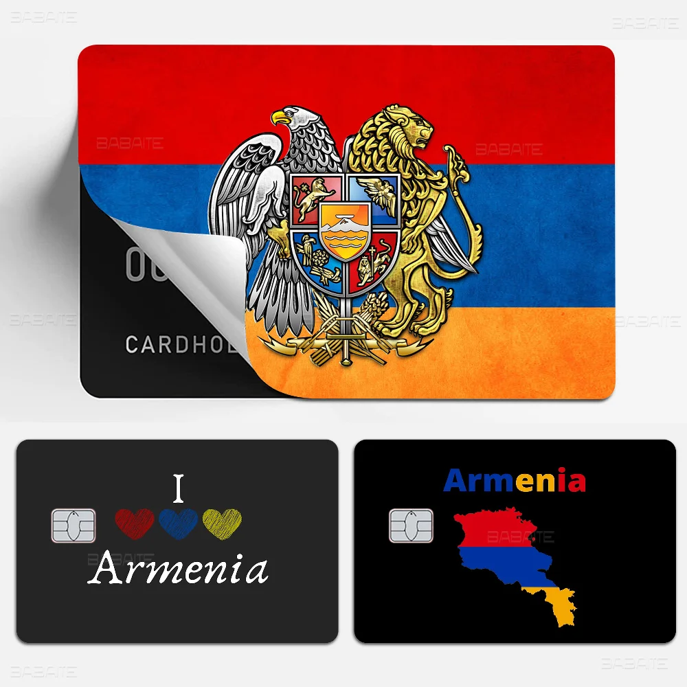 أرمينيا الأرمنية العلم 100٪ حار بيع أمين الائتمان الخصم البنك بطاقة حافلة بطاقة فيلم الجلد ملصق