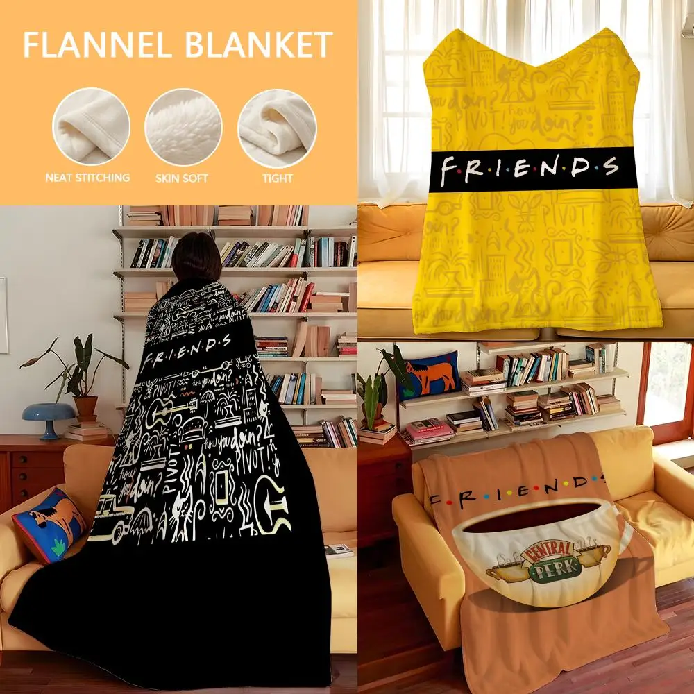 Drama F-Friends Throw Flannel Cozy Print Blanket, Portable, Durable  Machine Washable cute Cool