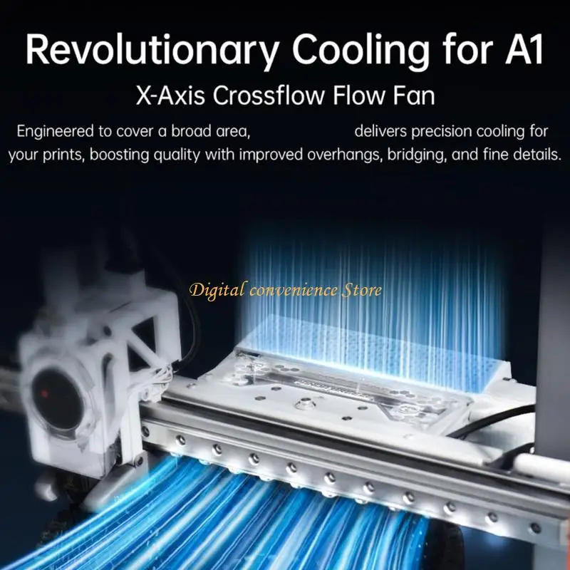 

97QA Automatic Speed Base Airflows Control Cooling Fan With 36000 Hour LED Lighting For Lab 3D Model