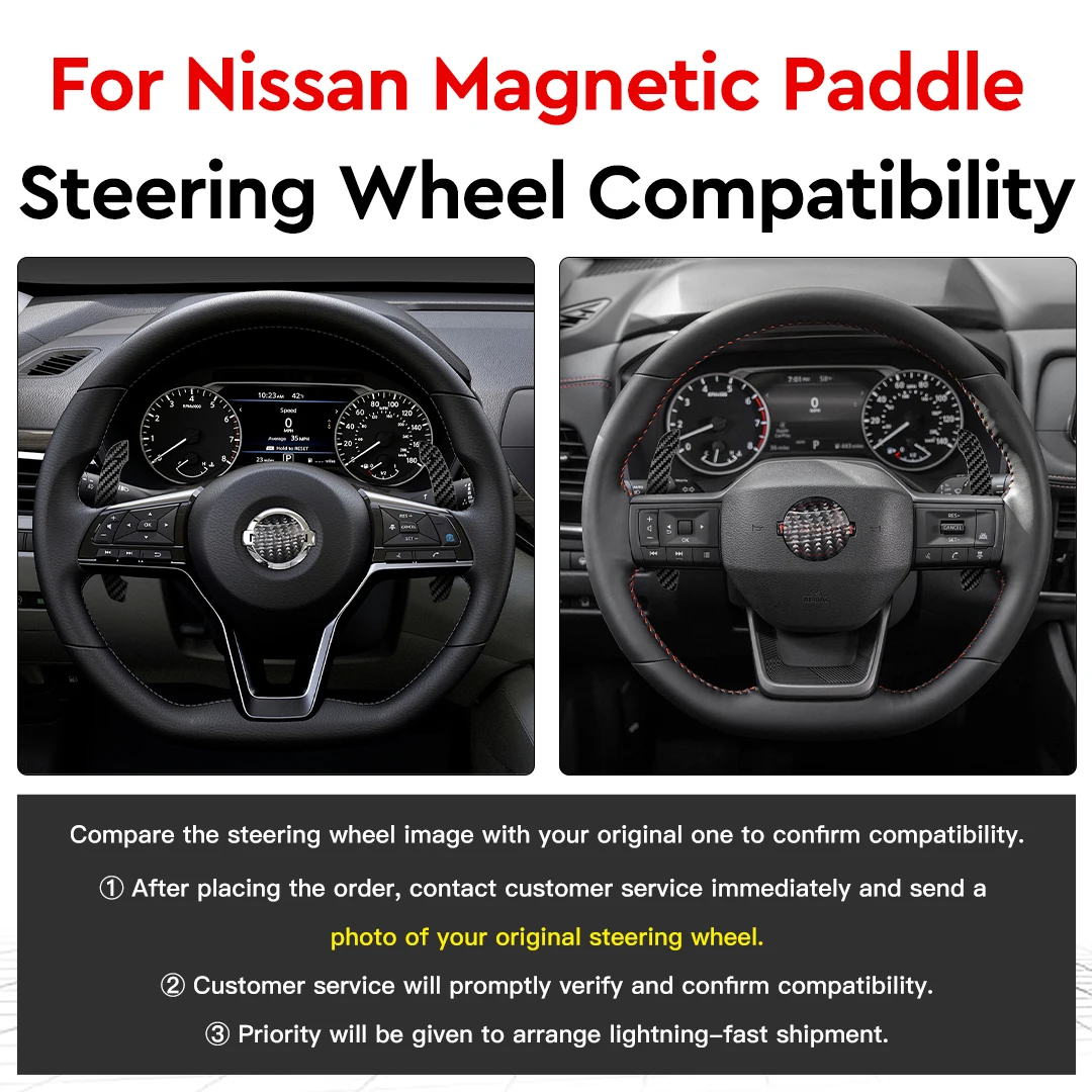 Magnetyczne manetki zmiany biegów z włókna węglowego ICF do kierownicy Nissan 400Z GTR R35 Infiniti QX50 QX60