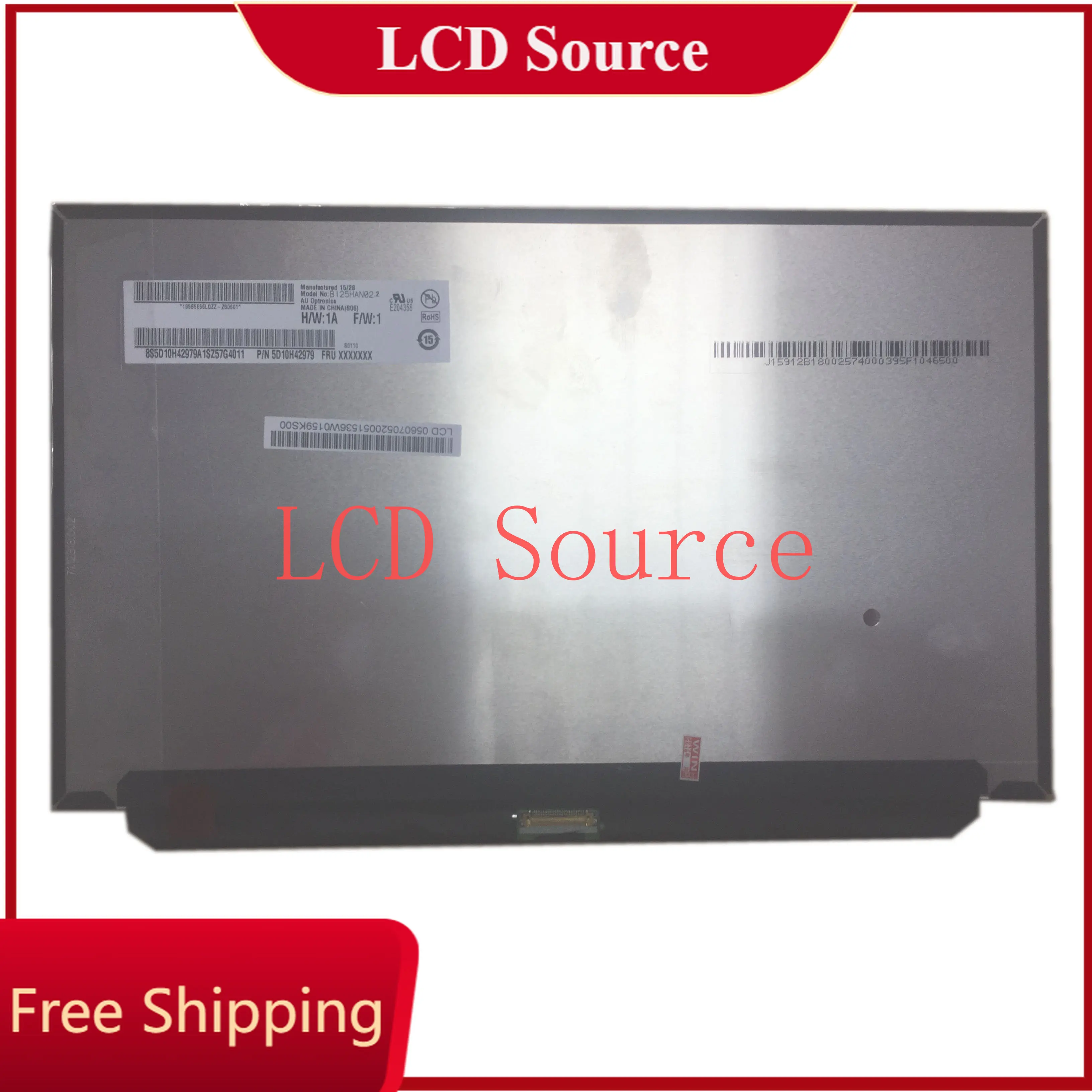 

Free Shipping B125HAN02.2 12.5inch IPS screen EDP 1920*1080 for HP laptop NON-TOUCH