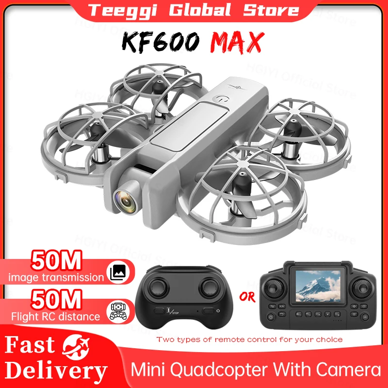 

Новый мини-дрон KF600 RC с защитной крышкой для камеры и светодиодной подсветкой, противоударный с экраном, радиоуправляемый квадрокоптер, игрушка для детей, подарок