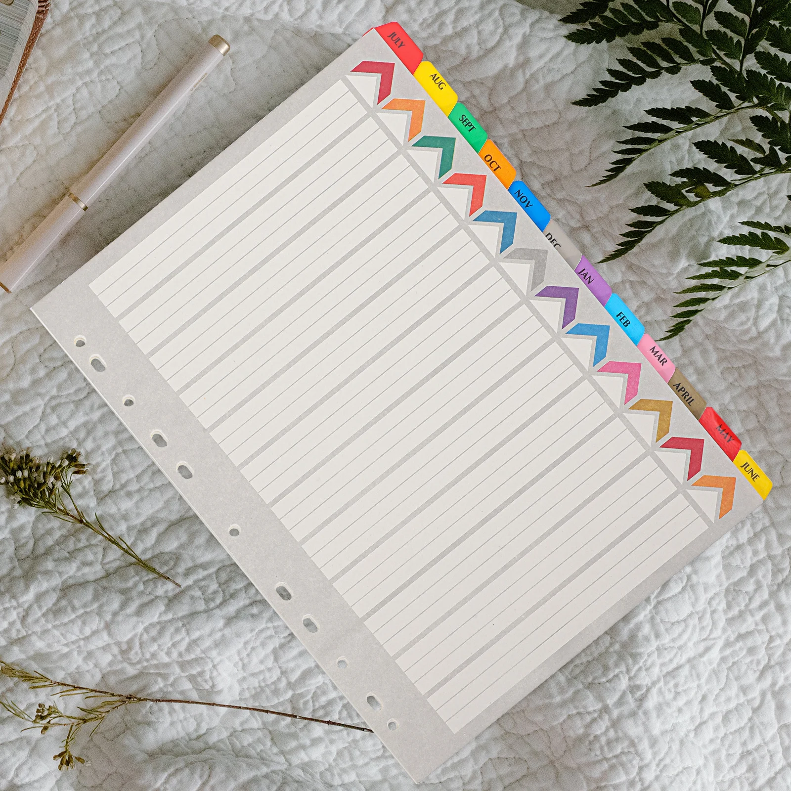 

Binder Dividers A5 Index Divider Tabs For Notebook Notepad Planner File Organizer Thick Page Separators Classification