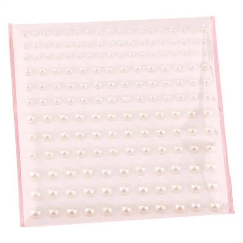 Selfs Authesive Pearls Naklejki Płaskie tylne perły Perły Perły twarzy Perły na perłach klejnoty do włosów, twarzy, 6xda