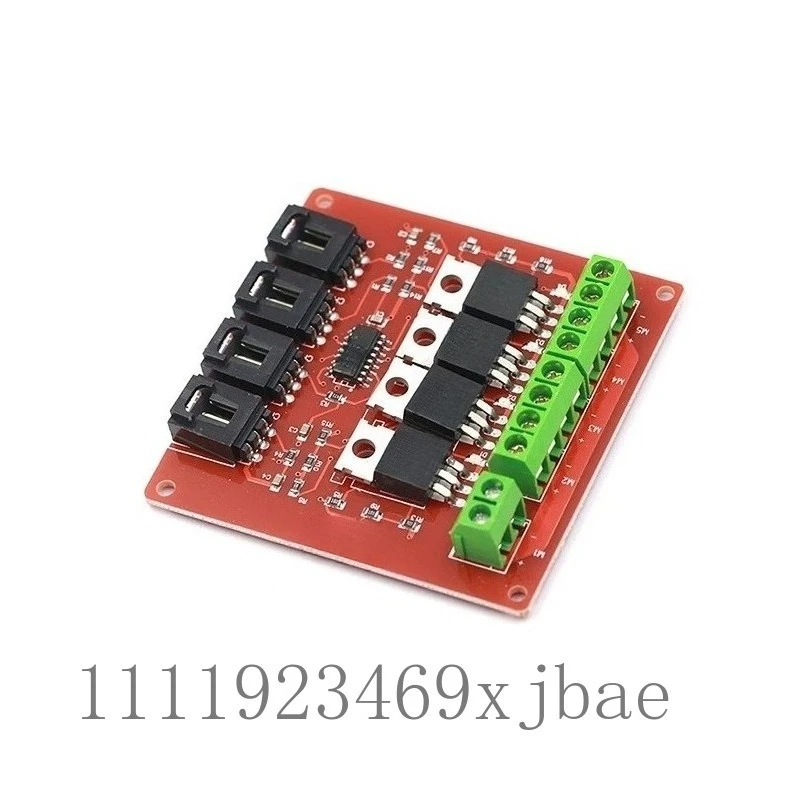 4-Channel High Power MOSFET Switch Driver Board, PWM Dimming Speed Control, Optocoupler Isolation