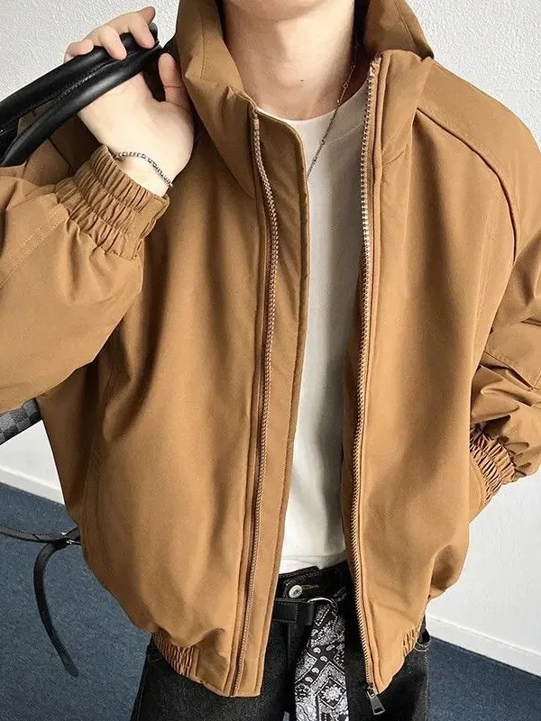 

Мужская хлопковая куртка American Sle с воротником-стойкой, свободного кроя, для работы и повседневной носки