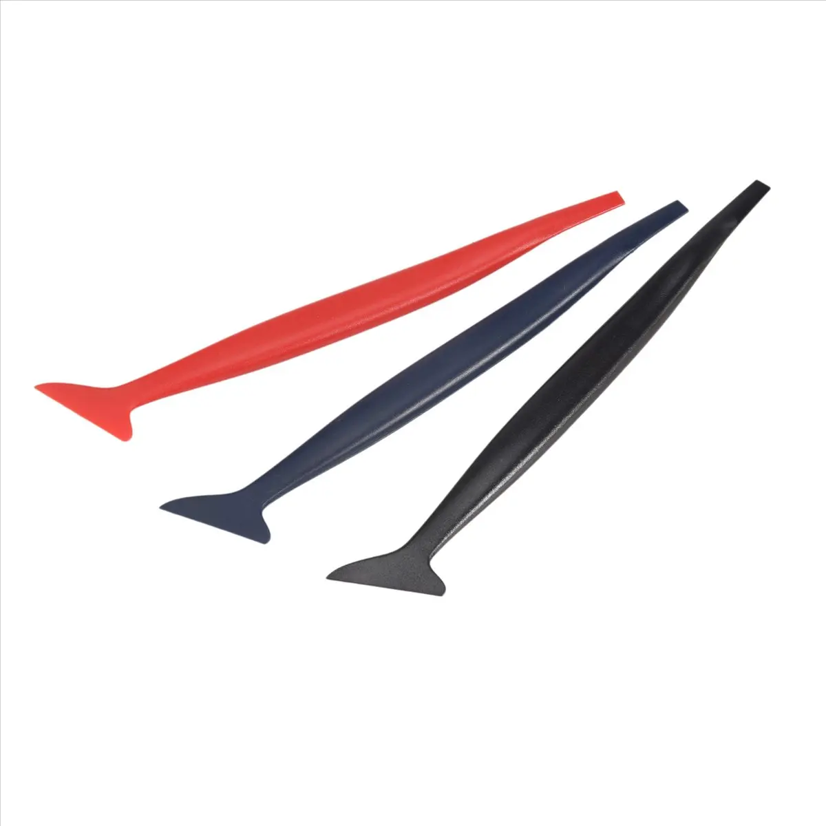 Super Sale Car Wrapping Flexible Micro- Squeegee Curved Slot Tint Tool Set 3 In 1 With Different Hardness For Installing Vehicle