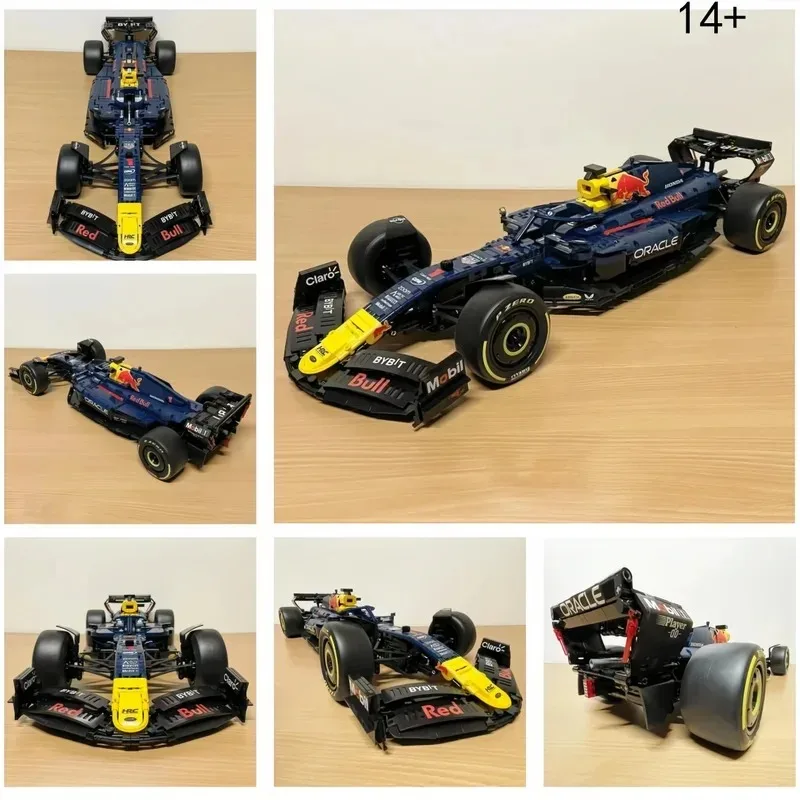 

2025 Новый технический 42206 Blue Sport Racing RB20 F1 Автомобильный строительный блок Модель кирпича для детей Рождественские подарки Игрушка для детей