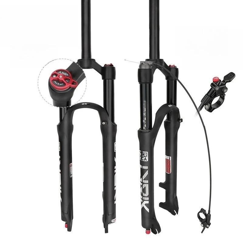 

29 Inch Air Pressure Mountain Bike Front Fork Shock Absorber Suspension With Damping Adjustment Wire Lock For 26 27.5 Bicycle