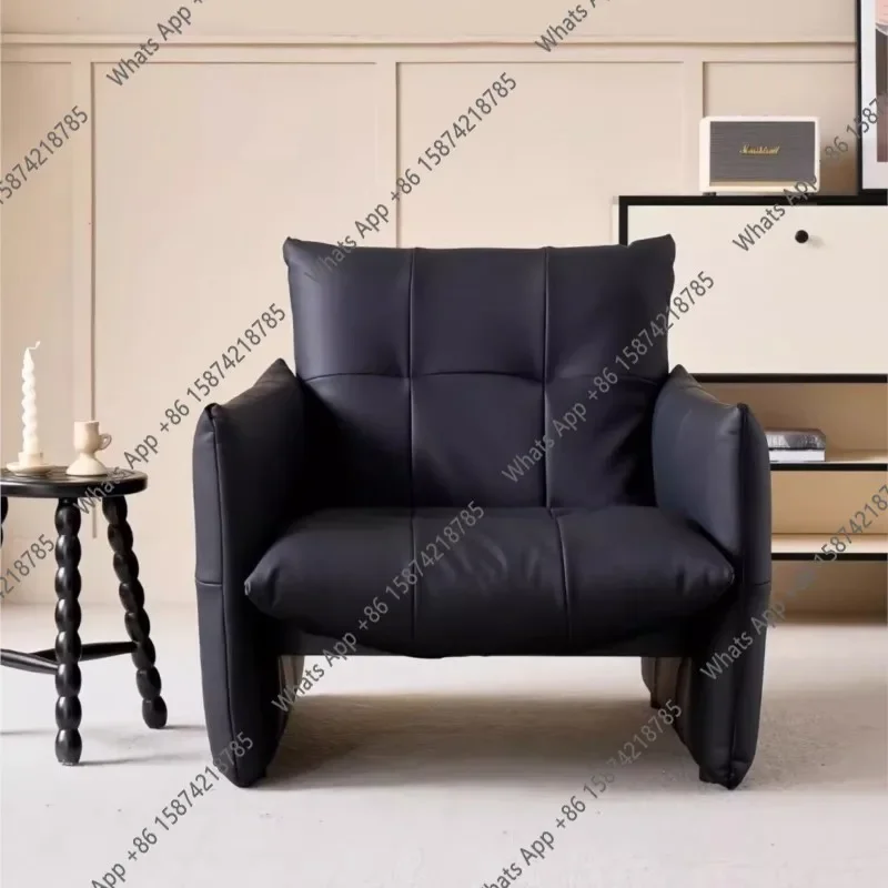 J J Italienisches Sofa, Luxuriöser Relaxsessel für Zuhause, Hochwertiger Loungesessel im Amerikanischen Designerstil, Chinesischer Einzelsofa-Sessel