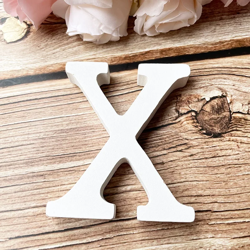 Weiße DIY-Hauptstadt-Holzbuchstaben-Dekore für Zuhause, Wand, Party, Basteln, Bildung, Projekte, Herstellung von Zubehör, personalisiertes Namensdesign – Detail 25
