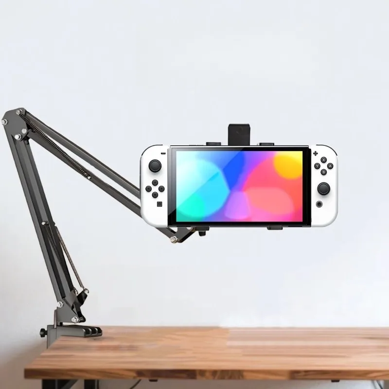 多機能アームレストデスクマウントスタンド高さ調整可能回転式ユニバーサル-nintendo-switch-1-2-steam-deck対応