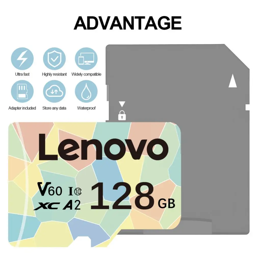 Lenovo Ultra Memory Card 2TB 256GB A1 Memory Flash Card 1TB UHS-I SD Card A2 Mini SD/TF Flash Card 128GB per telefono spedizione gratuita