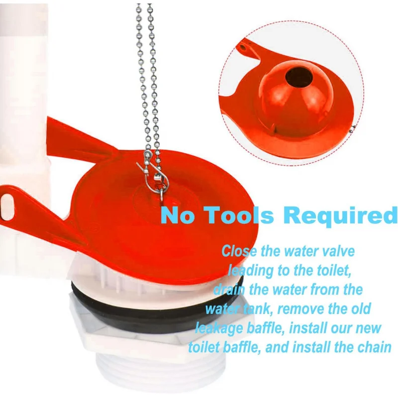 2-Large 3-Inch Toilet Flapper Flapper Model G-، THU138S، THU175S وTHU331S- ختم كبير الحجم، #2