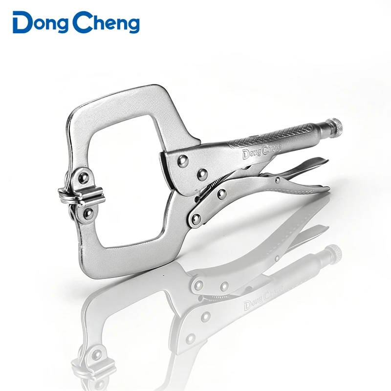 

11" C-Clamp Locking Pliers with Comfortable Handle, High Carbon Steel Heavy Duty, Micro Adjustable Screw Welding Clamp Tool