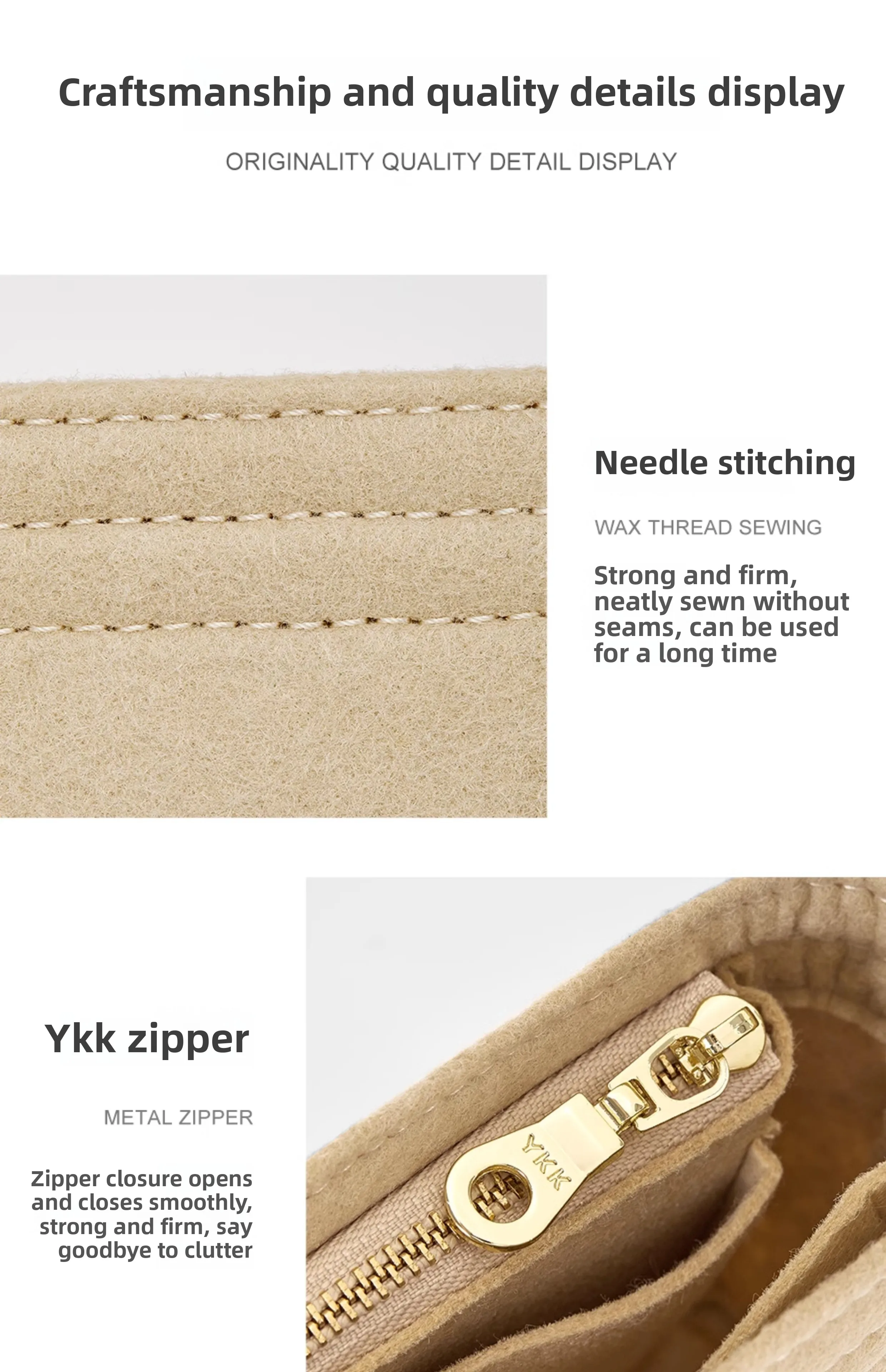 Bag Organizer Insert for Longchamp mini Women's Bag Durable Felt Storage Bag Shoulder Strap Bag Support Bag Accessories