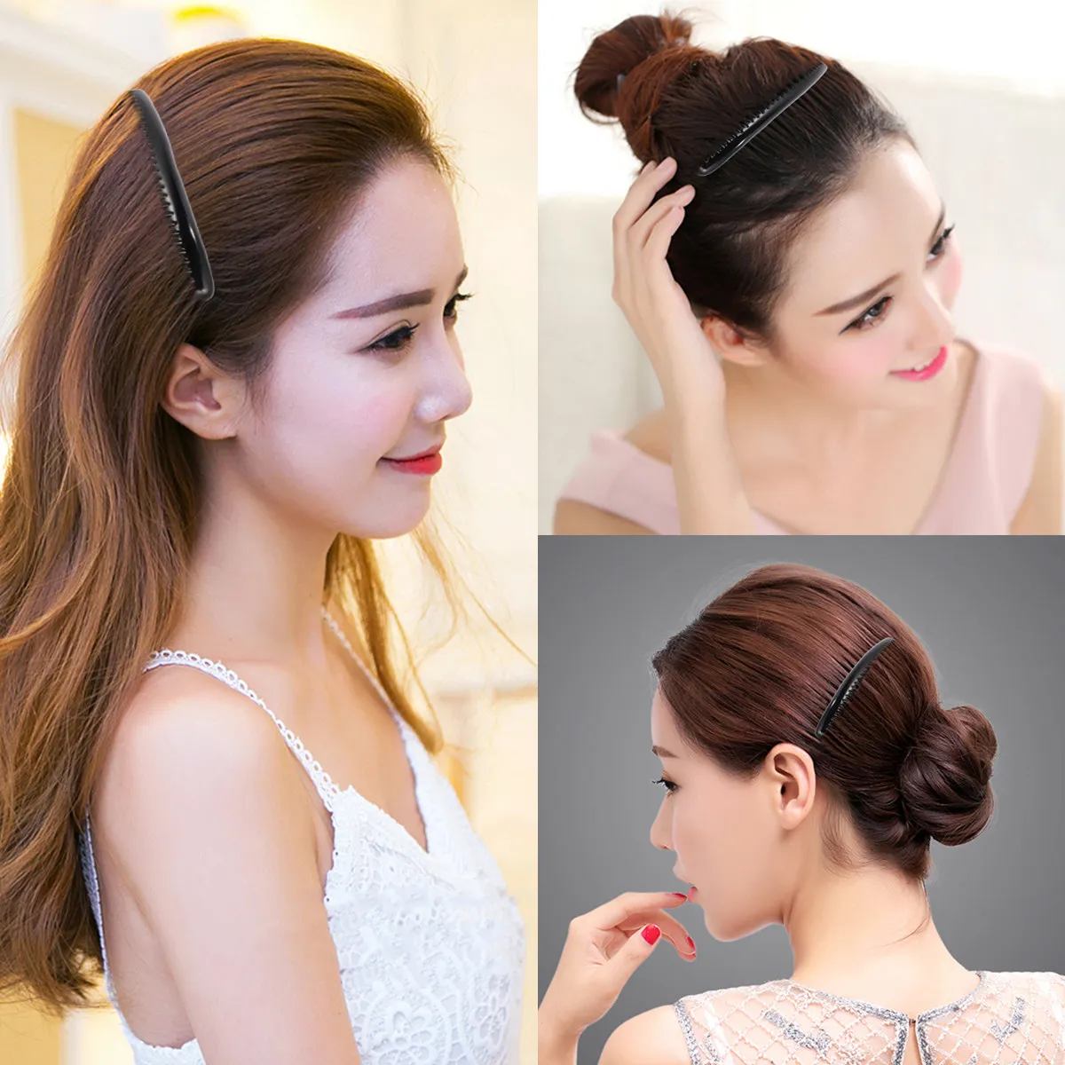 

24Pcs Plastic Hair Combs for Women Lightweight Portable Styling Combs Smooth Removal Hair Breakage Reduction Elegant