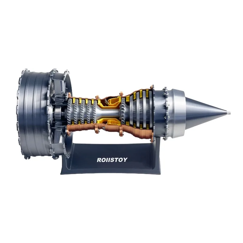

TR900 Aircraft Engine Model DIY Kit Adjustable Speed ​​Assembled Turbine Engine Model Toy
