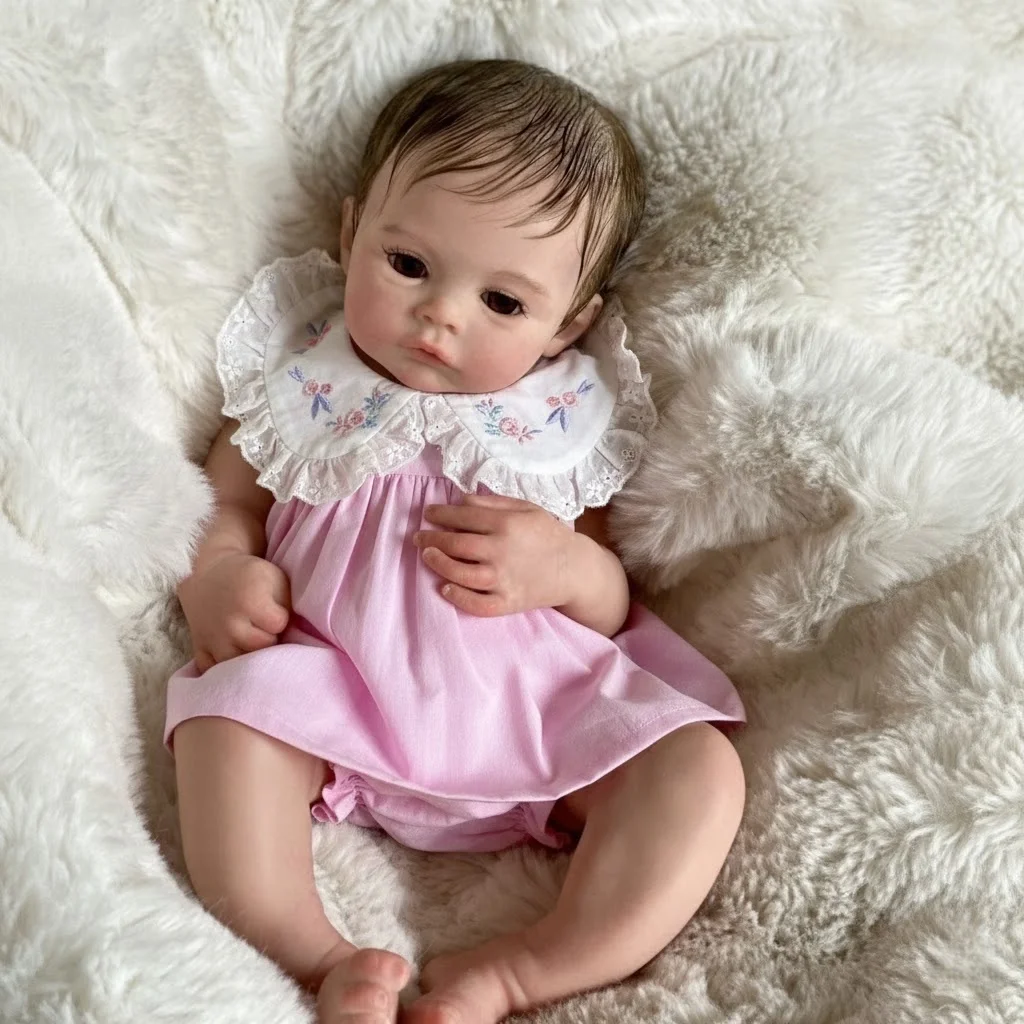 

Кукла AnjoDoll18 дюймов Meadow Girl с прорезанными волосами, полностью силиконовая, мягкая, водонепроницаемая, реалистичная, раскрашенная, идеальный подарок