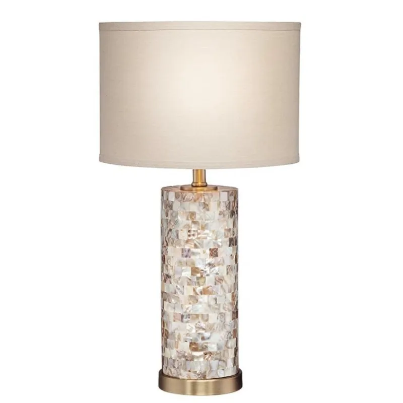 American desk lamp, simple modern creative shell bedside table, warm and romantic home creative shell desk lamp
