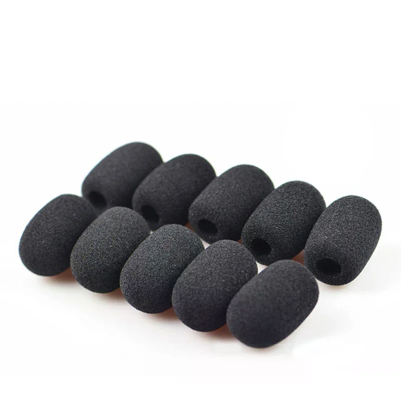Phone Accessory Popular Micro Windscreen Sponge Cover Headset Mic Foam Protective Cap for Gooseneck Meeting