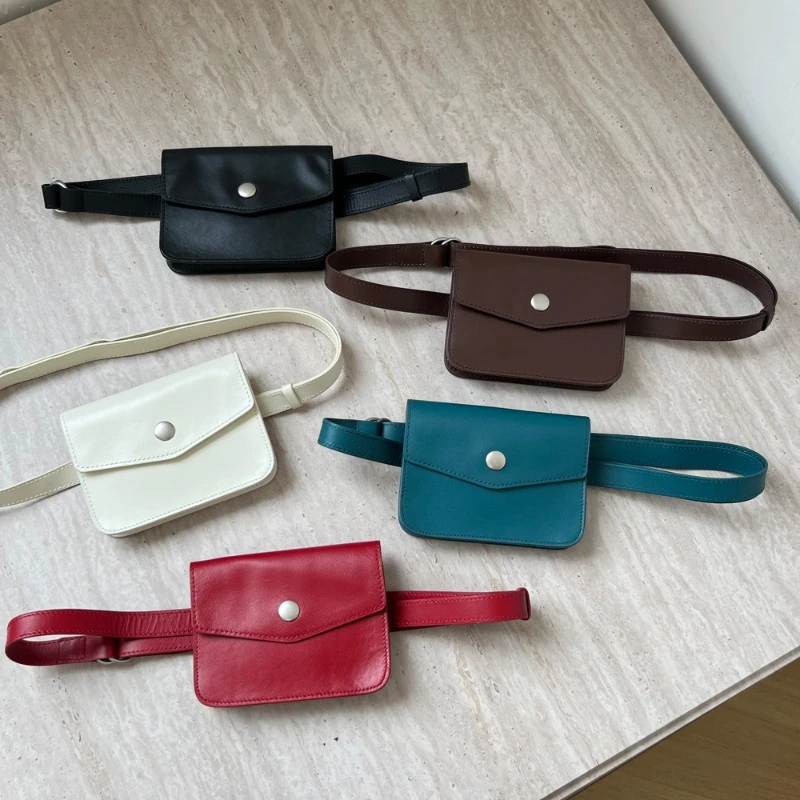 fashionable-new-style-personalized-no-hole-round-buckle-thin-belt-waist-bag-women's-casual-key-zero-wallet-waist-belt-pants-belt