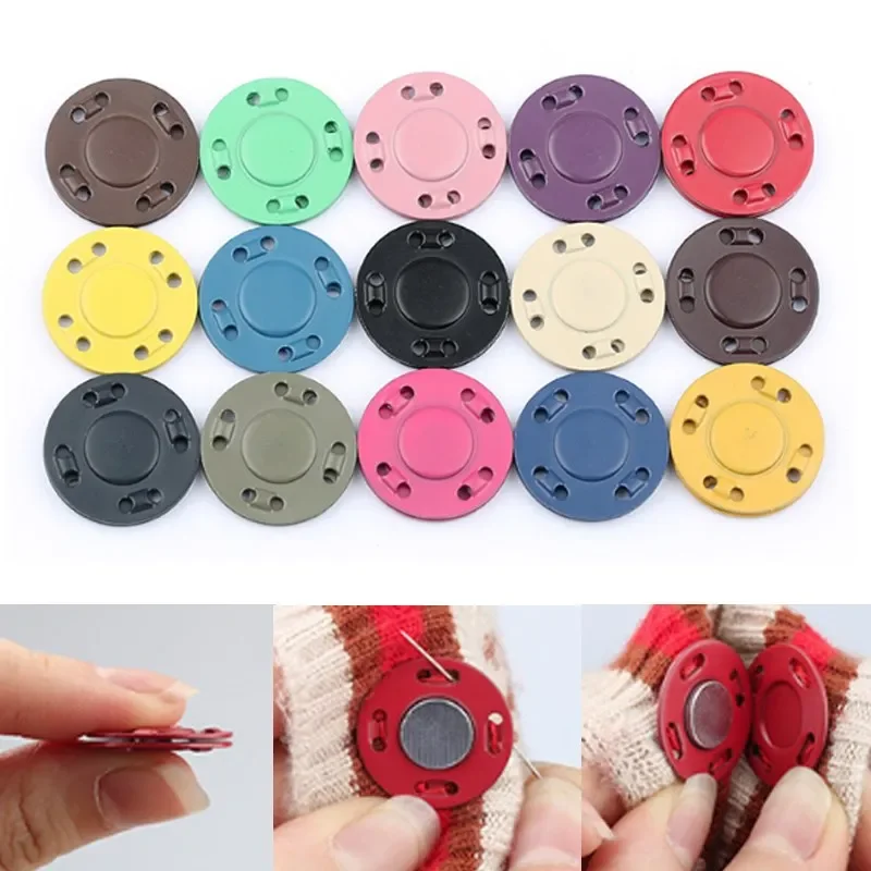 5 Pairs Magnet Buttons Sewing Supplies Magnetic Clothing Invisible Magnet Buttons Metal Buttons Handmade DIY Clothing Decoration