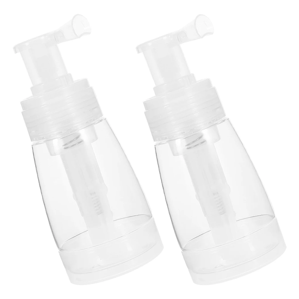 

2pcs Powder Bottle Lightweight Portable Dispenser Talcum Container Travel Makeup Empty Body Dry Holder Sprayer Plastic