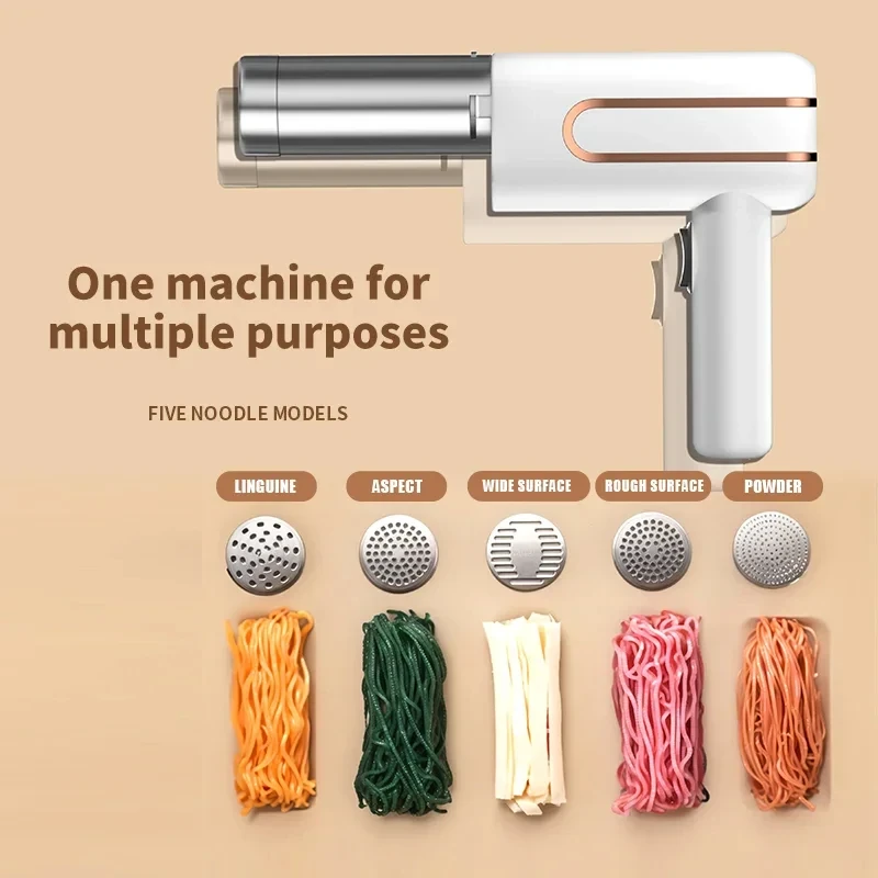 Electric Pasta Maker Machine Noodle Maker - Automatic Spaghetti Maker Pasta , Cordless Homemade Pasta Machine image 2