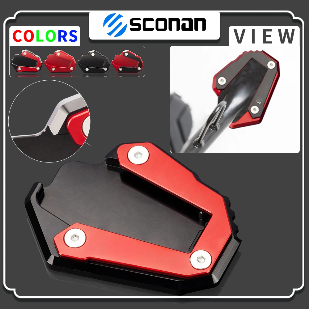 

Motorcycle Side Stand Enlarge Kickstand Enlarge Plate Pad Accessories For Ducati Multistrada 1200 1200S 1260S 1260 Enduro V4