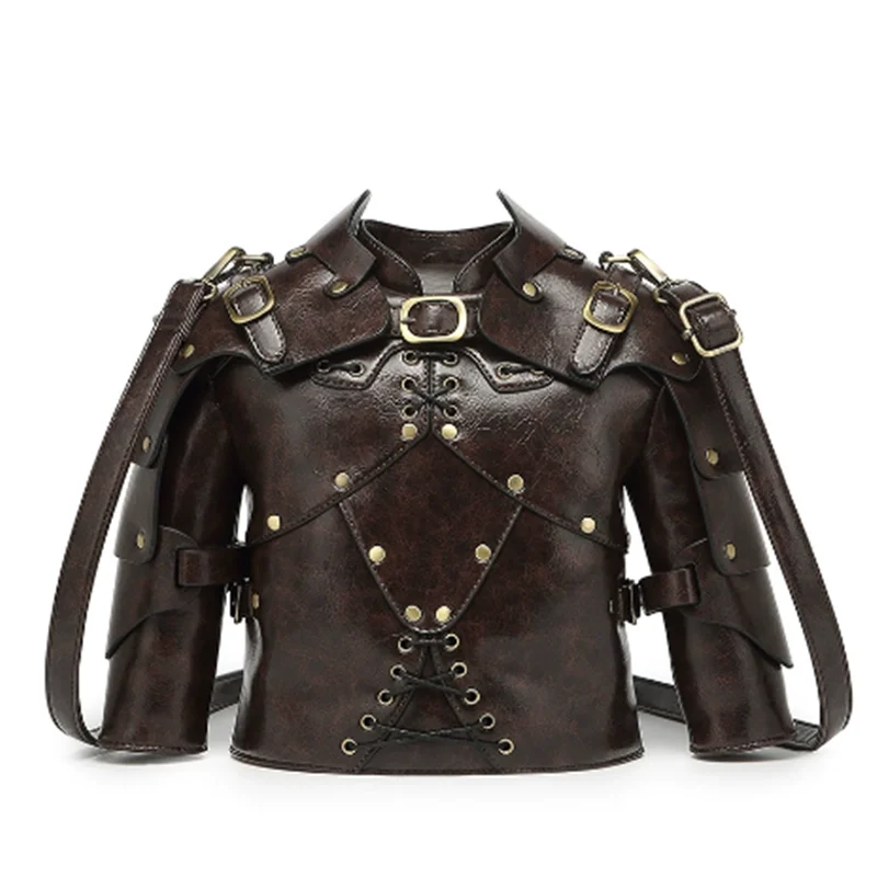 

Retro punk style armor helmet-shaped bag 2025 New Gothic style women's single-shoulder crossbody bag Y2K motorcycle bag