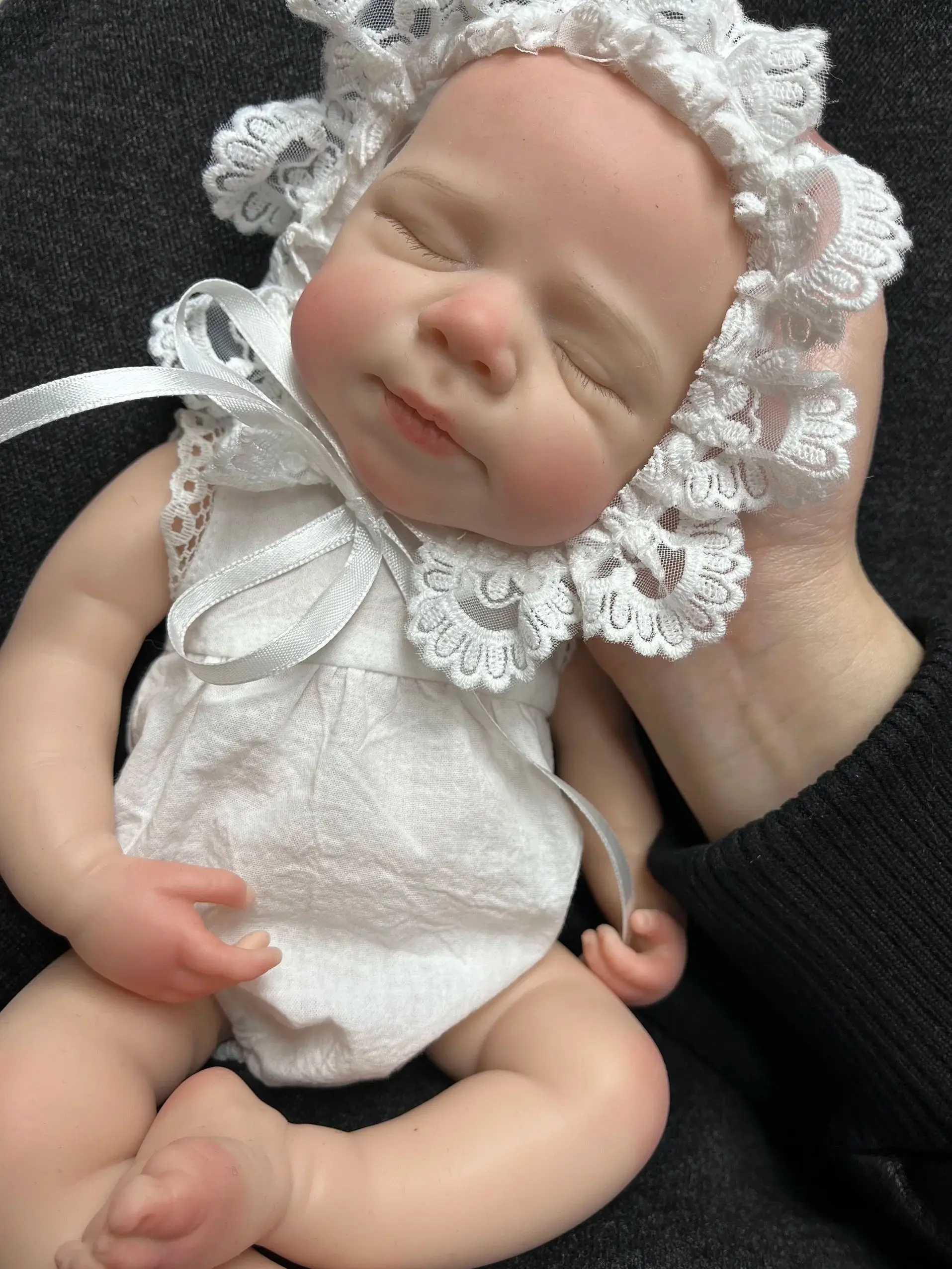 OtardDolls 13-Zoll-Puppe mit offenem Mund, Pascale Reborn-Puppe, Ganzkörper-Silikonpuppe, bemalte Puppe, Spielzeug, Reborn-Puppe aus Silikon, echter Körper – Detail 13
