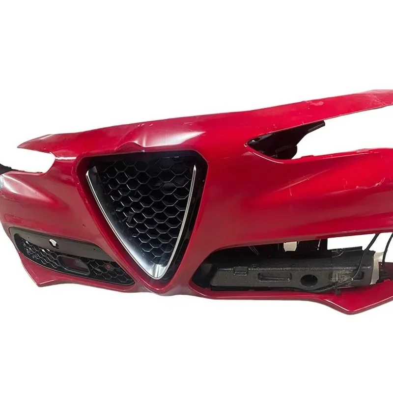 

For Giulia Stelvio Front Mouth Assembly Car Front Bumper Center Net Headlight Front Grille Kit