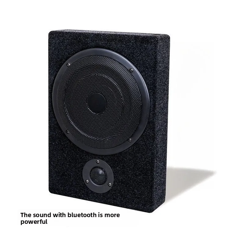 

Ultra-thin 10-inch Small Steel Cannon 12V Subwoofer Car Subwoofer Modified Active Cannon Bluetooth with Mounting Cable