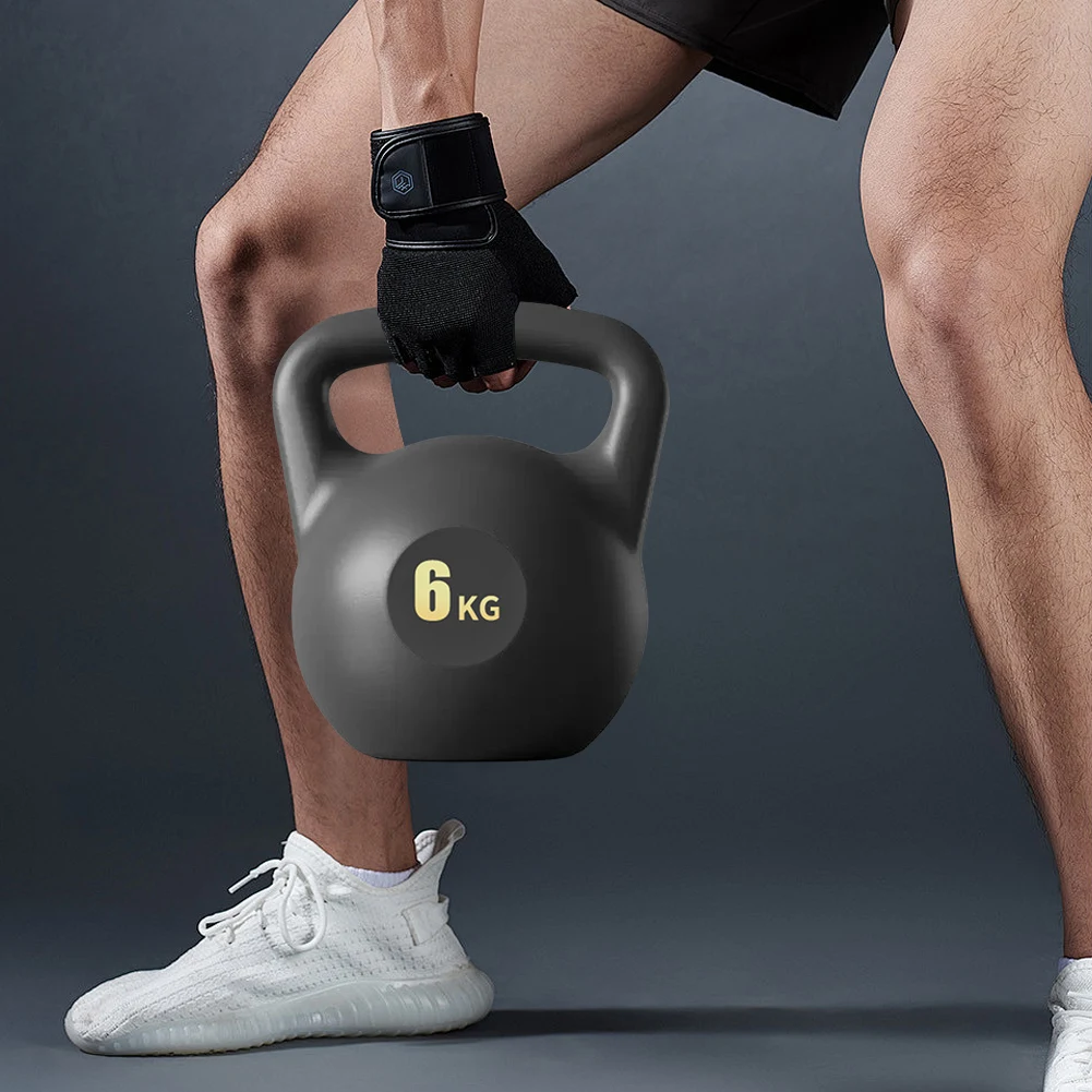 4kg 6kg Water Injection Kettlebell Yoga Fitness Exercise Soft Kettlebell Men Women Hip Deep Squat Muscle Training Kettlebell