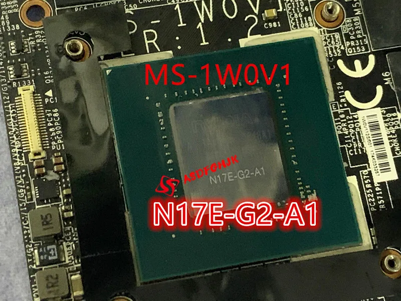 GTX 1070M 8 GTX1070M GB GDDR5 N17E-G2-A1 MS-1W0V1 VGA Placa Gráfica de Vídeo para MSI GT80 GT72 GT70 GT72S GT62VR GT82 Laptop