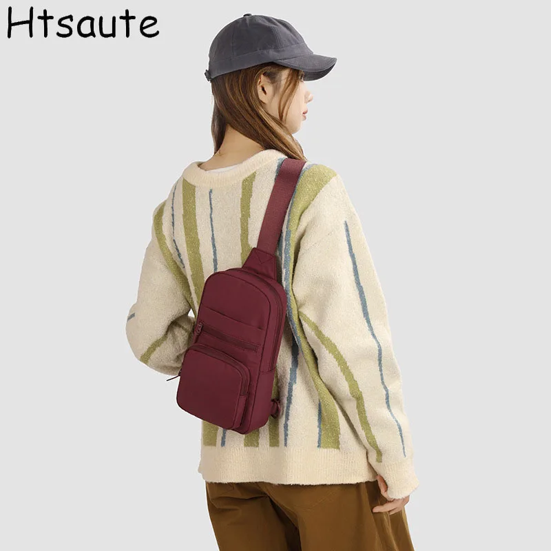 

Men's Crossbody Bag Lightweight Outdoor Travel Business Portable Chest Packs Women's Large Capacity Backpack, Couple Flap