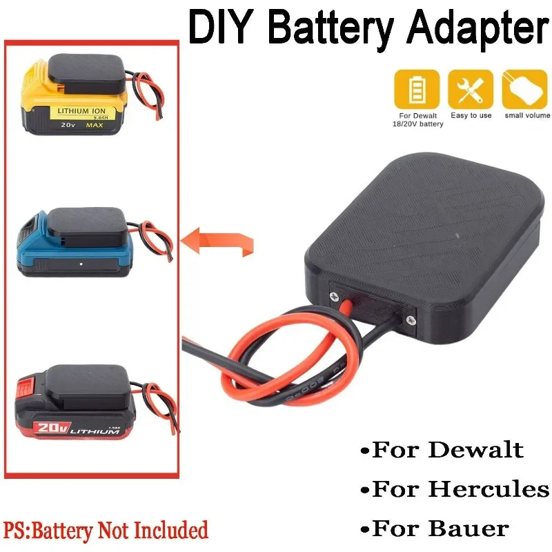 DIY Battery Adapter For Dewalt For Bauer For Hercules 18V/20V Battery Power Wheels (Not include battery)