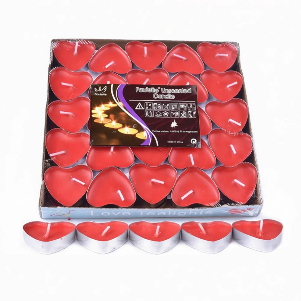 Smokeless Tea Light Candles Bulk Set For Birthday Party Romantic Dinner Home Decoration Reliable Paraffin Wax Warm Atmosphere