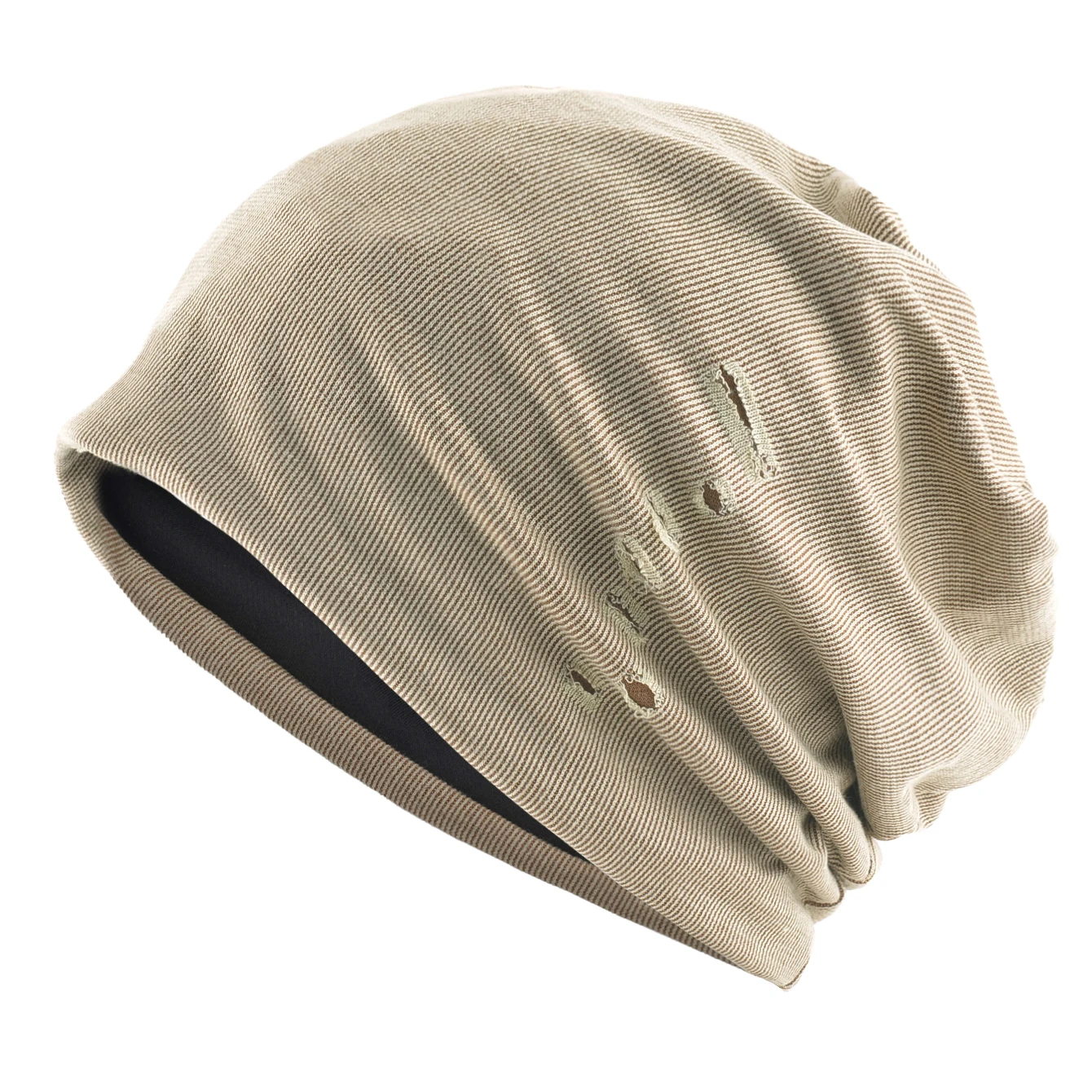 Unisex Skullies Beanies Men Knitted Solid Color Hats For Women Spring/Autumn Outdoor Casual Hat Distressed Streetwear Cap​