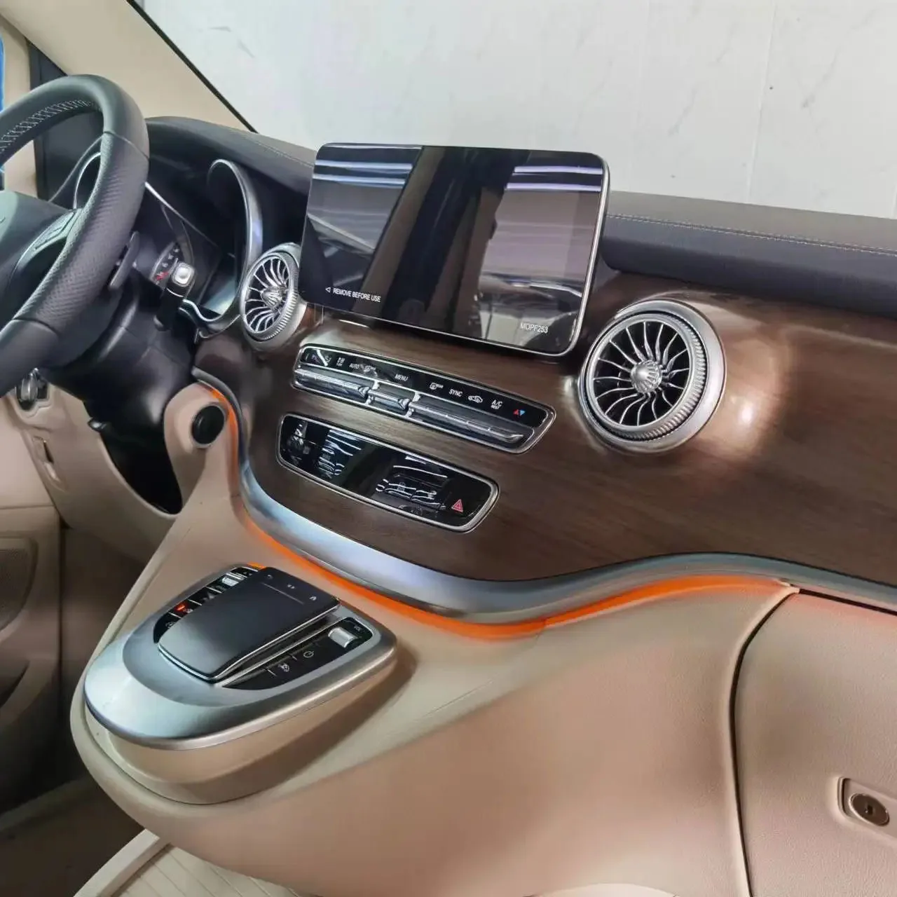 EQS Car Front Interior Dashboard A/C Air Outlet Turbo Conditioning For Mercedes Benz  V Klass EQV Vito W447 Valente Metris V250