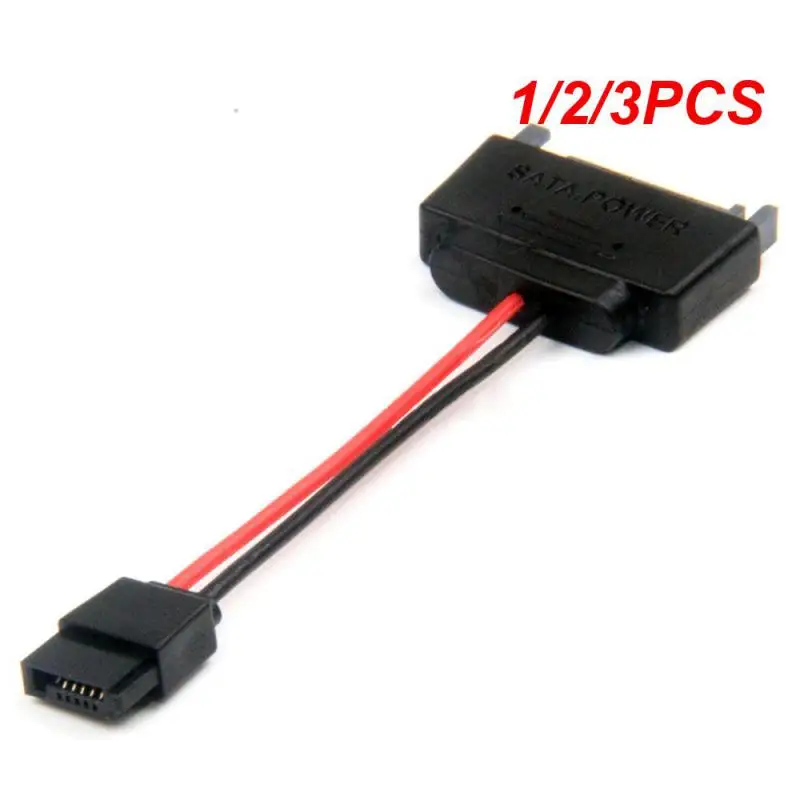 1/2/3PCS Power 15-Pin Male to SATA 6-Pin Slimline Power Adapter Cable