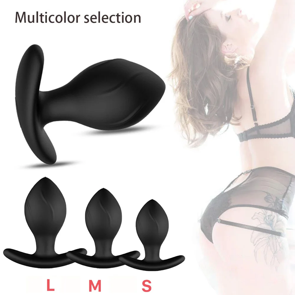 Adult Silicone Anal Plug Dildos Bullet Vibrator Butt Plugs Sex Toys for Women Men Gay Prostate Massager Anal Masturbating S/M/L