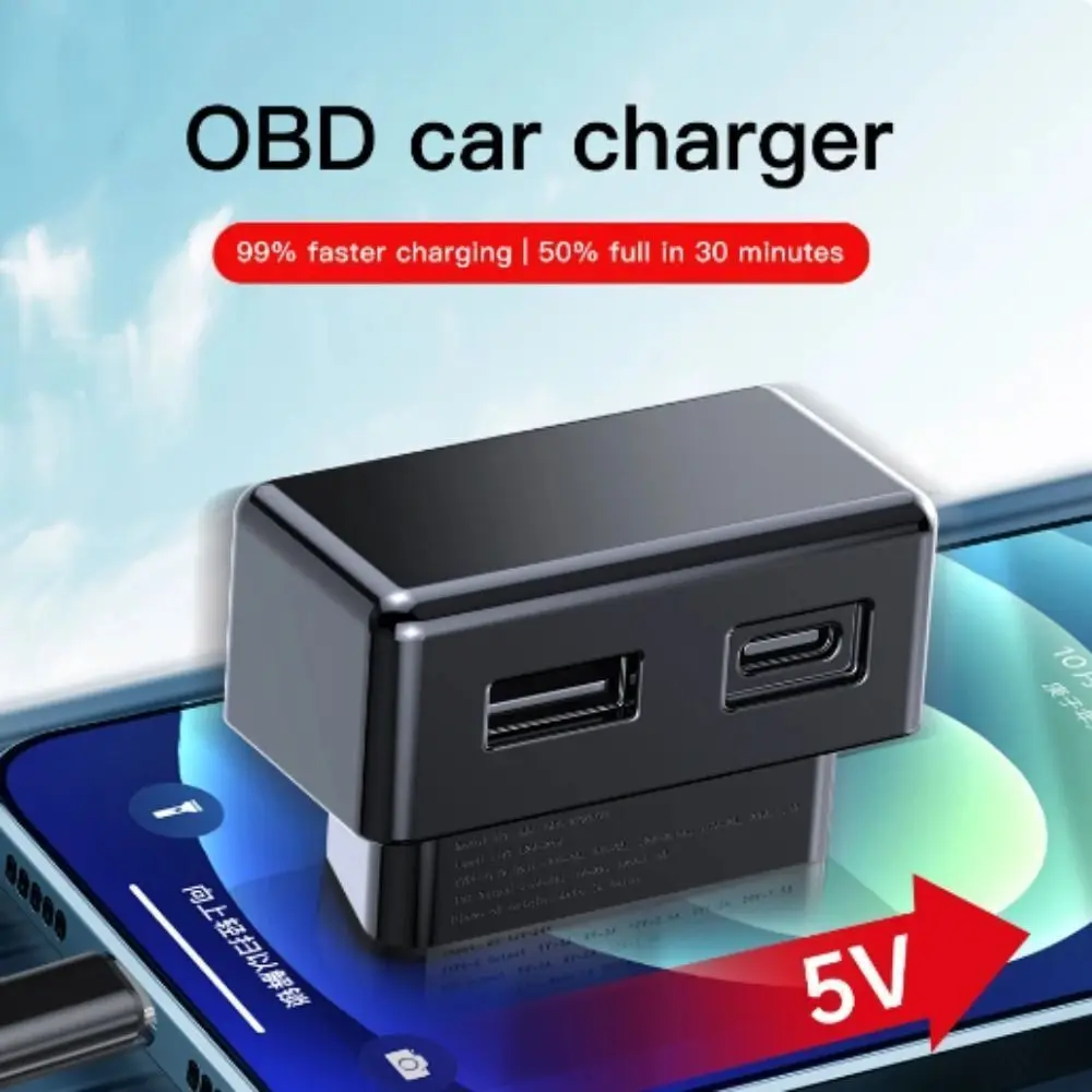

Portable ABS OBD Adapter Charging Solid Black Charger No Power Outage Fast Car Charger for Model 3 Model Y X S