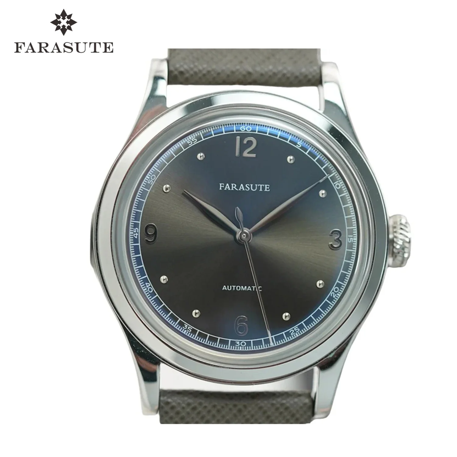 

FARASUTE New Retro Japan 821A Automatic Mechanical Movement Wristwatch For Men Simple 5Bar Waterproof Watch Men reloj hombre